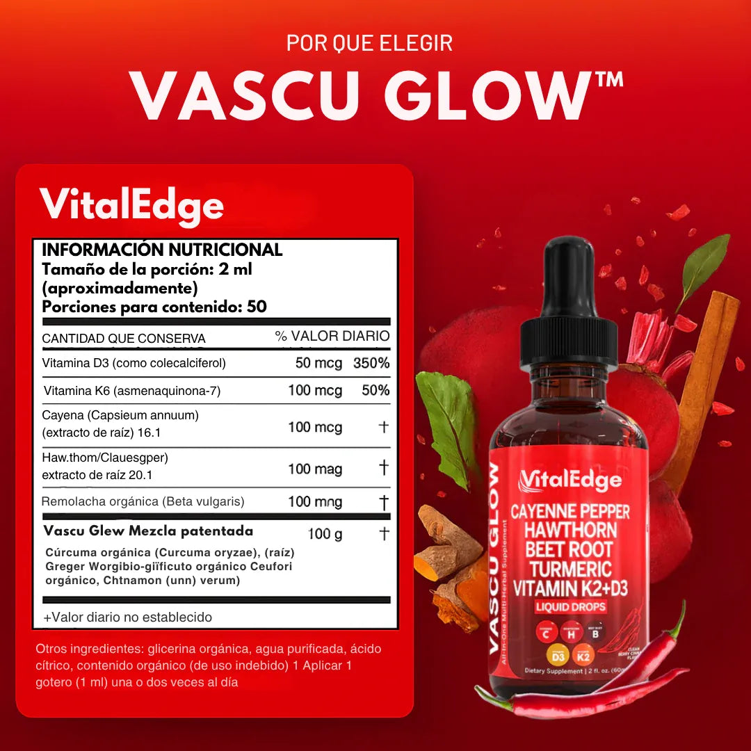 VitalGlow® - Gotas de pimienta de Cayenna