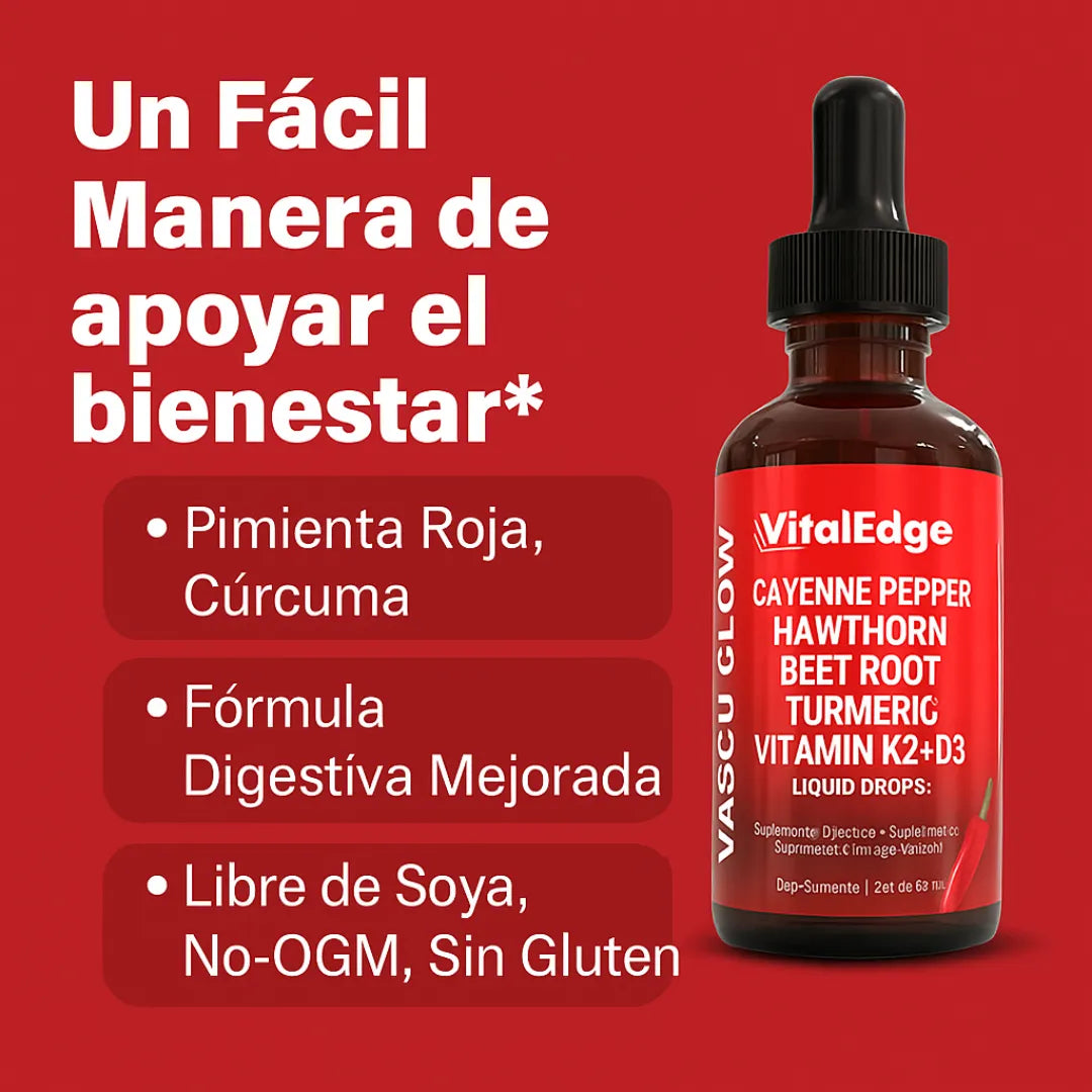 VitalGlow® - Gotas de pimienta de Cayenna
